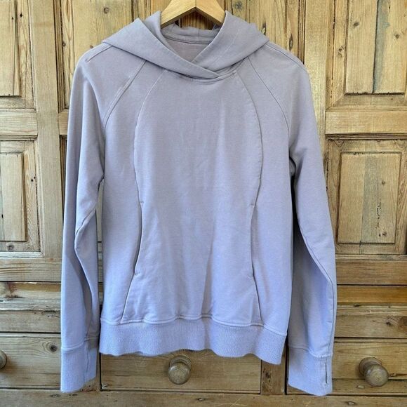 Lululemon Womens Size 4 Scuba Pullover Sweater Figue Dusty Purple‎ Pink Athletic - Picture 1 of 6